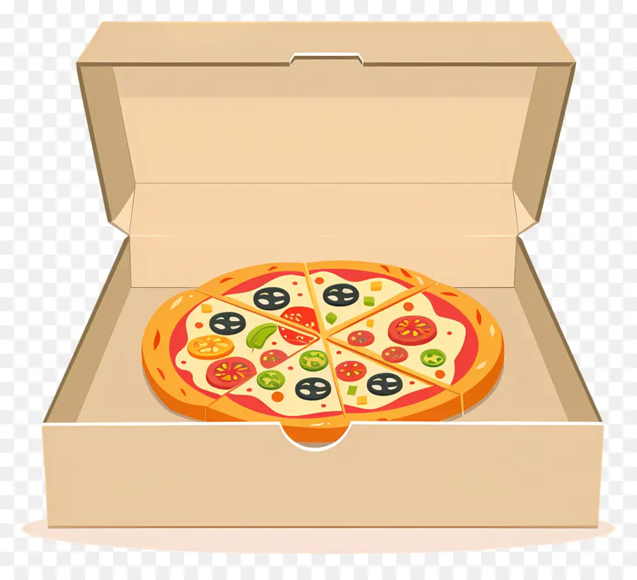 Caixa De Pizza，Pizza Na Caixa PNG