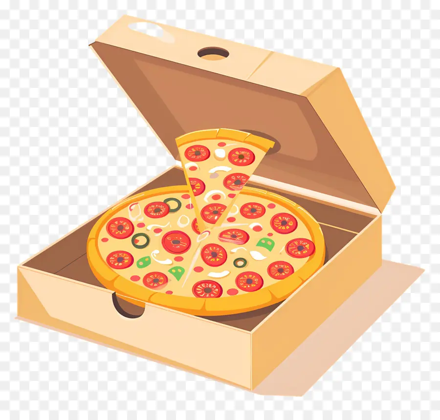 Caixa De Pizza，Pizza Na Caixa PNG