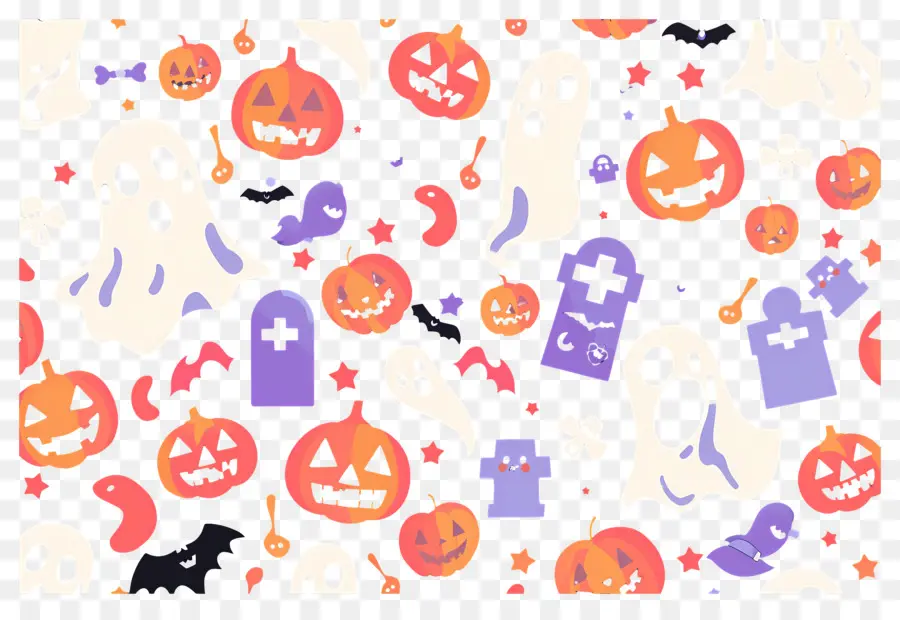 Fundo De Halloween，Padrão De Halloween PNG