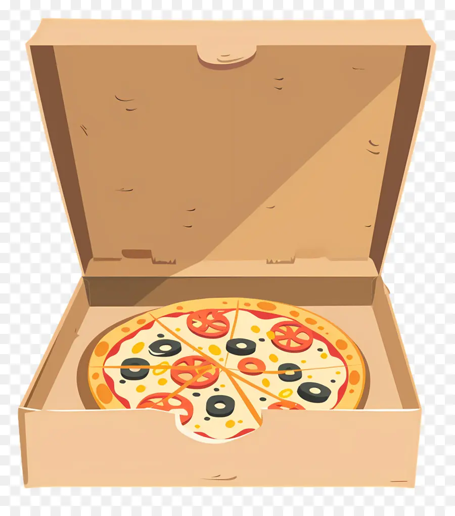 Caixa De Pizza，Pizza Em Caixa PNG