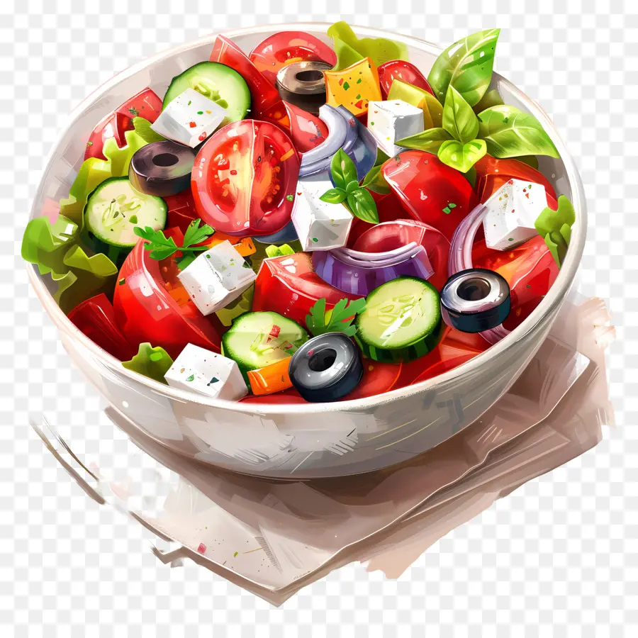 Salada Grega，Salada PNG