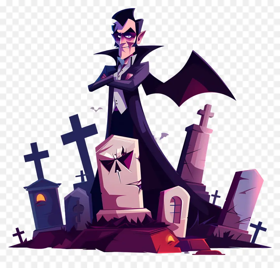 Vampiro Do Dia Das Bruxas，Vampiro No Cemitério PNG