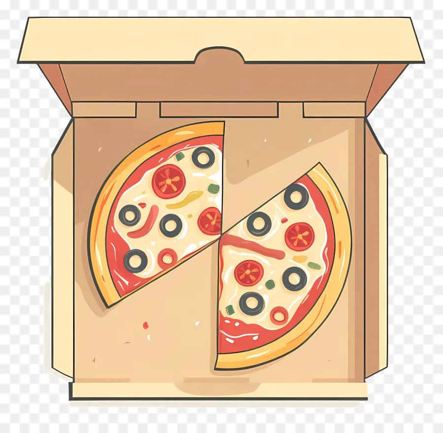 Caixa De Pizza，Pizza Em Caixa PNG