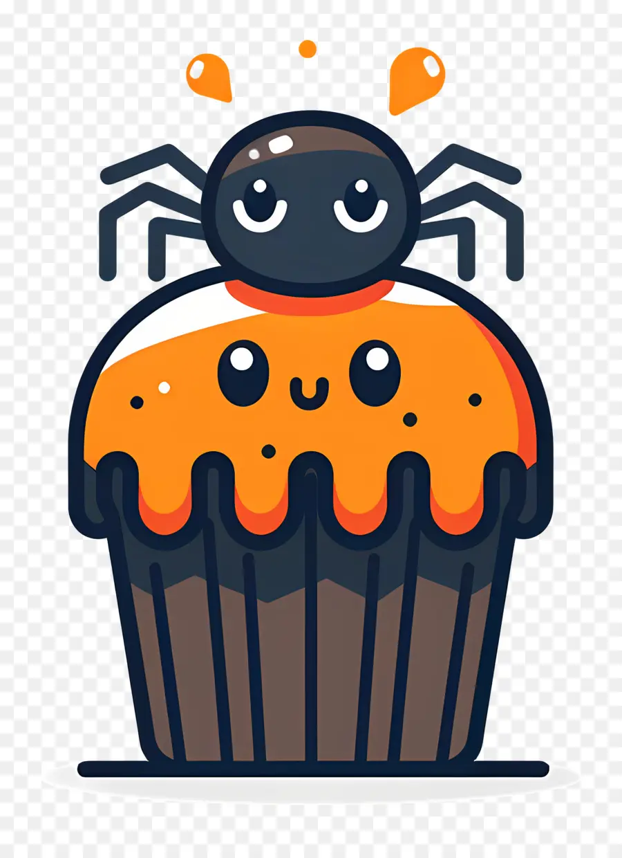 Bolinho De Halloween，Bolinho Aranha PNG