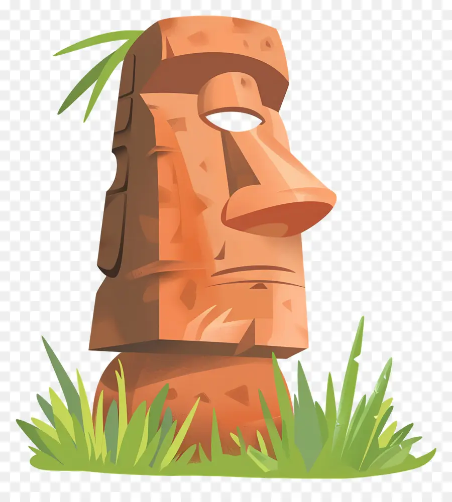 Moai，Estátua De Madeira PNG