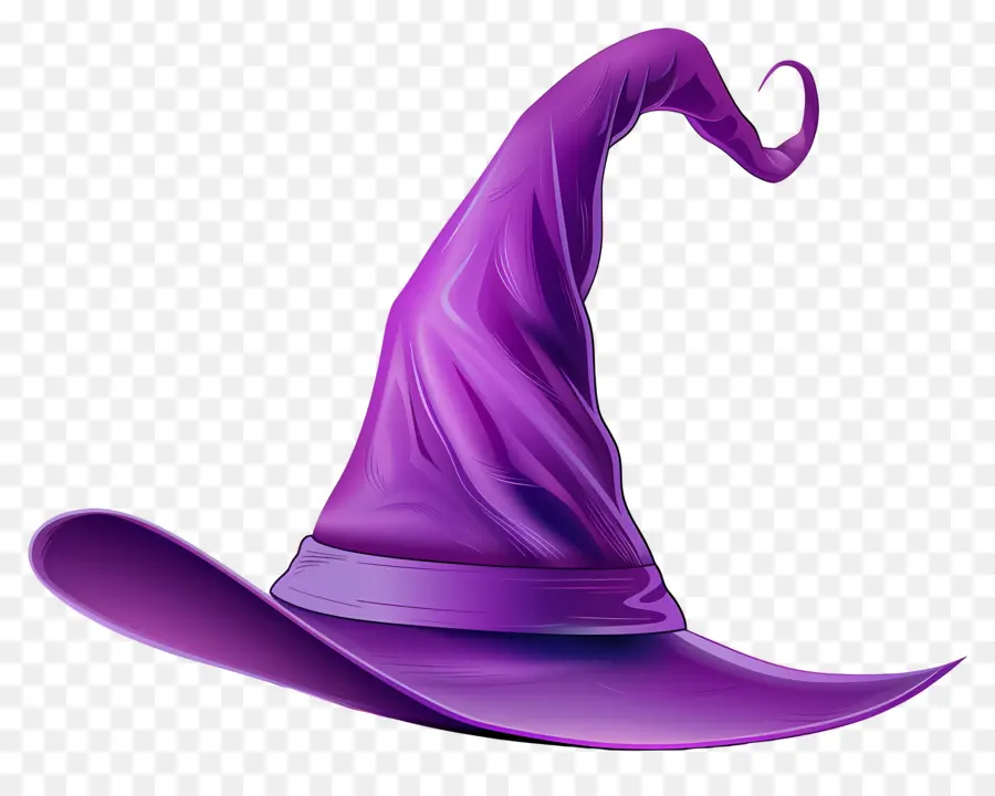 Boné De Halloween，Chapéu De Bruxa Roxo PNG