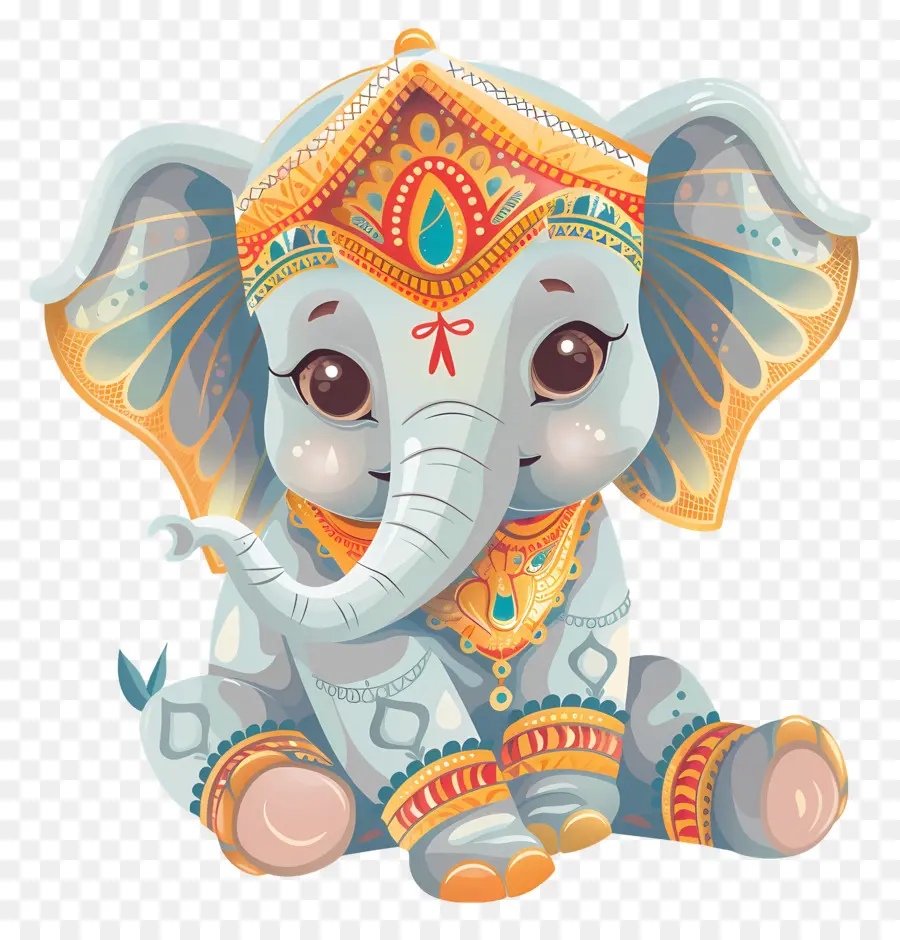 Elefante Indiano，Elefante Decorado PNG