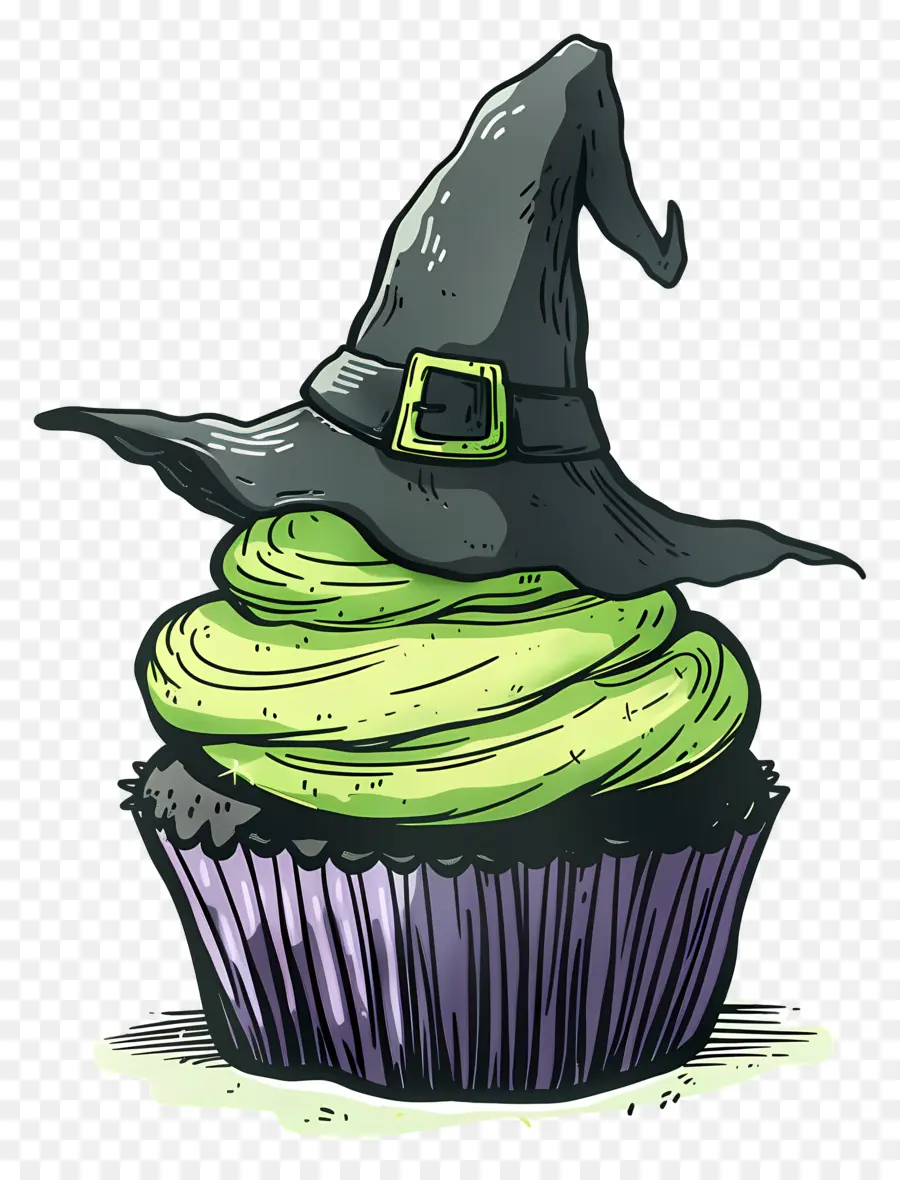 Bolinho De Halloween，Bolinho De Bruxa PNG