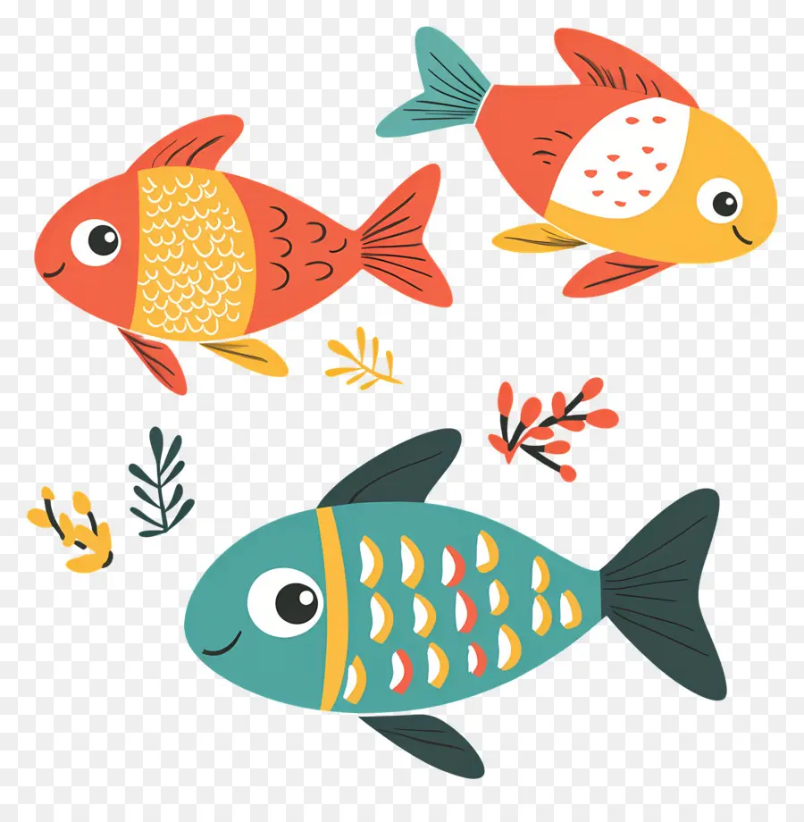 Desenho De Peixe，Peixe Colorido PNG