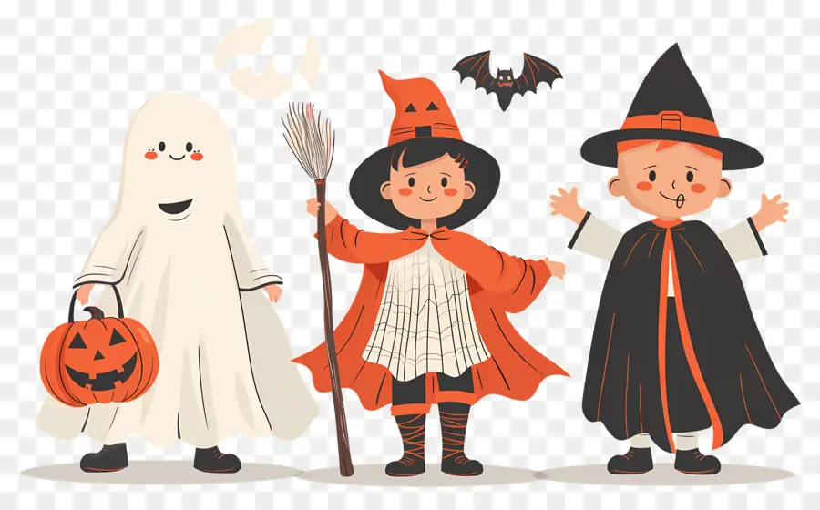 Crianças Do Dia Das Bruxas，Fantasias De Halloween PNG