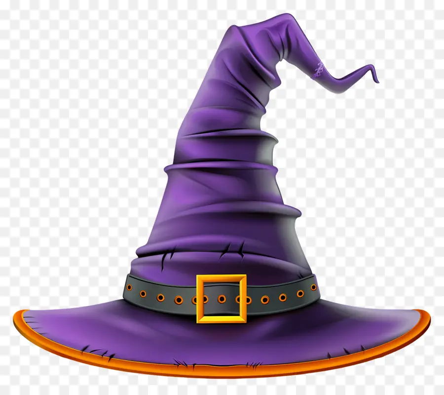 Boné De Halloween，Chapéu De Bruxa Roxo PNG