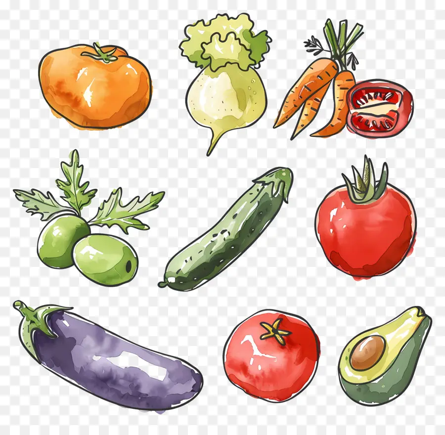 Legumes E Frutas，Vegetais PNG