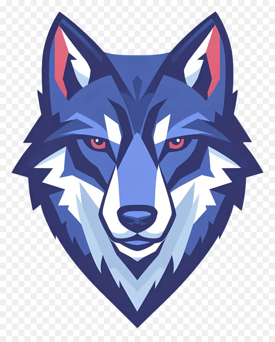 Cara De Lobo，Lobo Azul Dos Desenhos Animados PNG