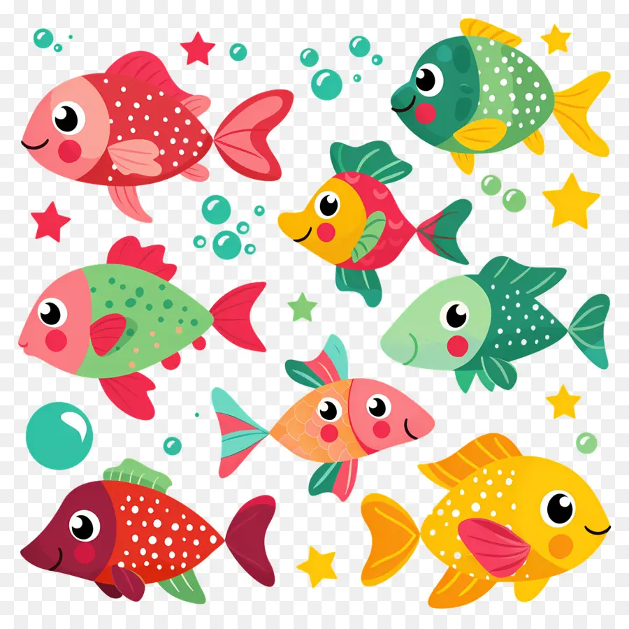 Desenho De Peixe，Peixe Colorido PNG