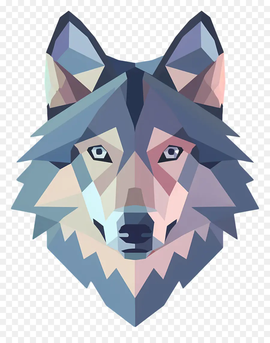 Cabeça De Lobo，Lobo Geométrico PNG