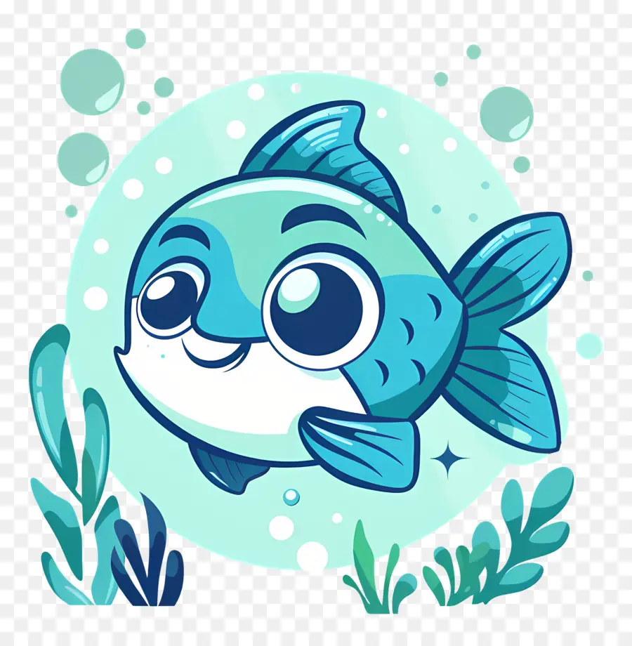 Desenho De Peixe，Peixe Azul PNG