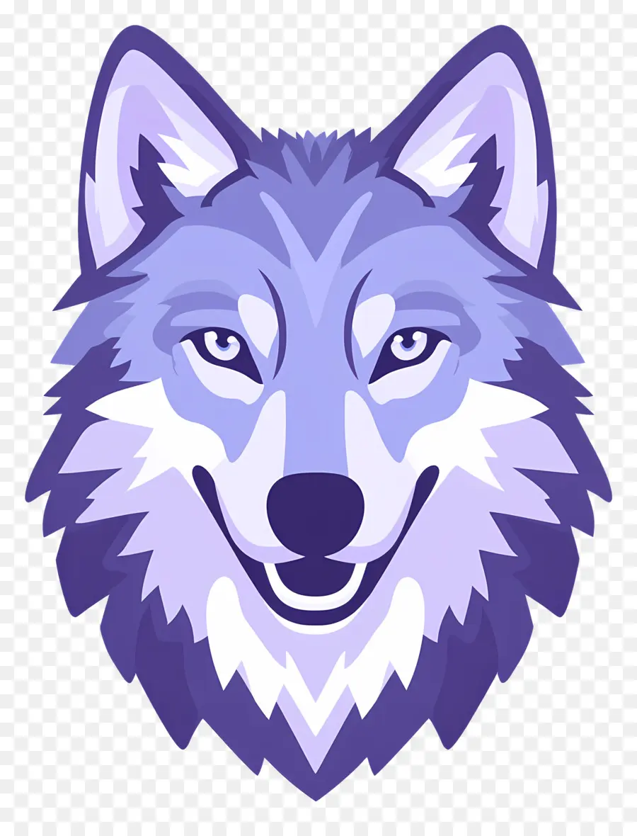 Cabeça De Lobo，Lobo Azul Dos Desenhos Animados PNG