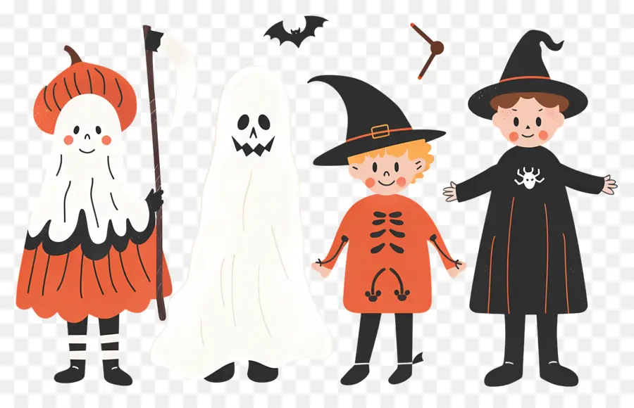 Crianças Do Dia Das Bruxas，Fantasias De Halloween PNG