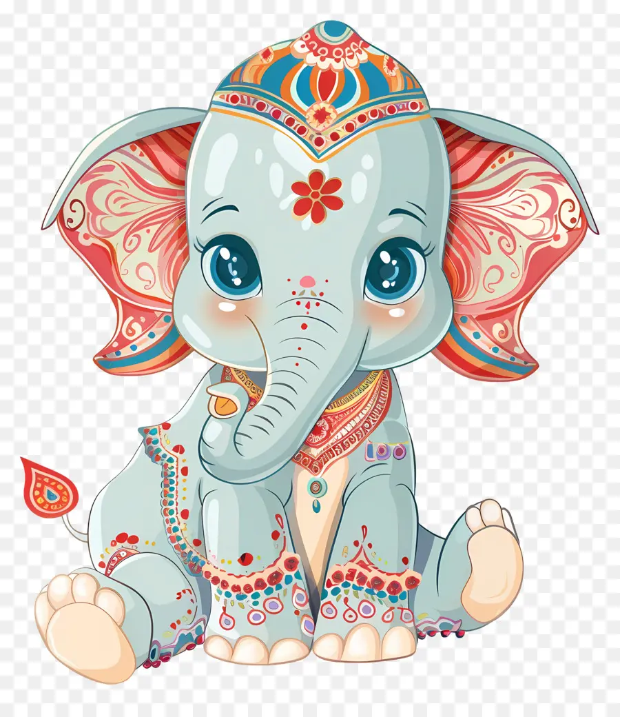 Elefante Indiano，Elefante Decorado PNG