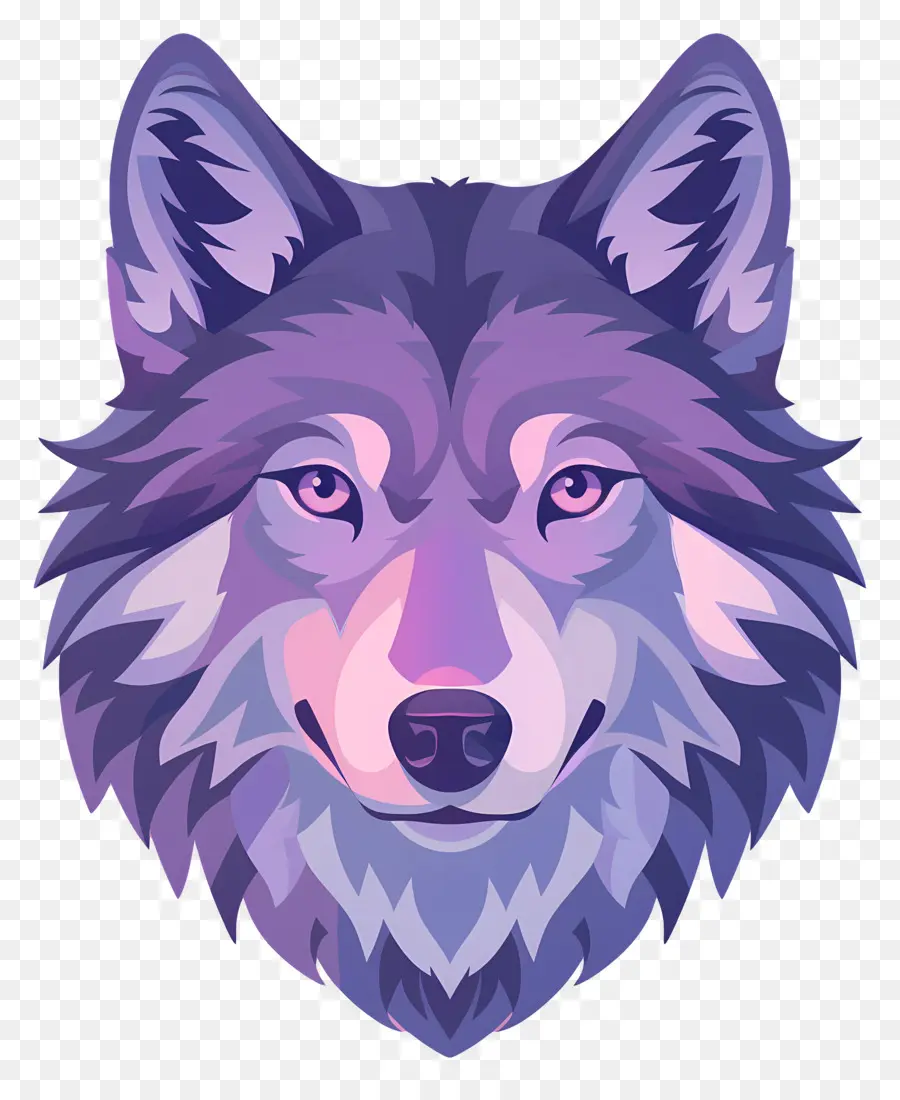 Cabeça De Lobo，Lobo De Desenho Animado PNG