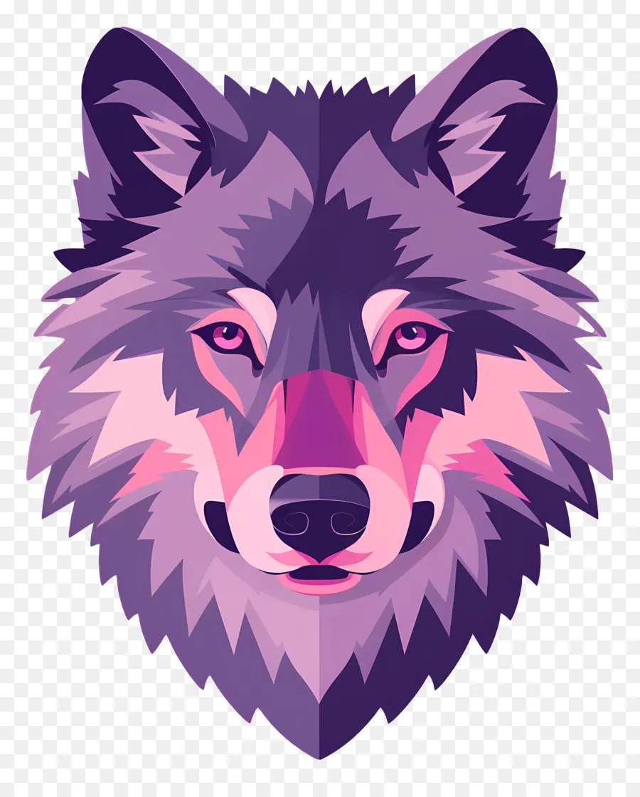 Cabeça De Lobo，Lobo De Desenho Animado PNG