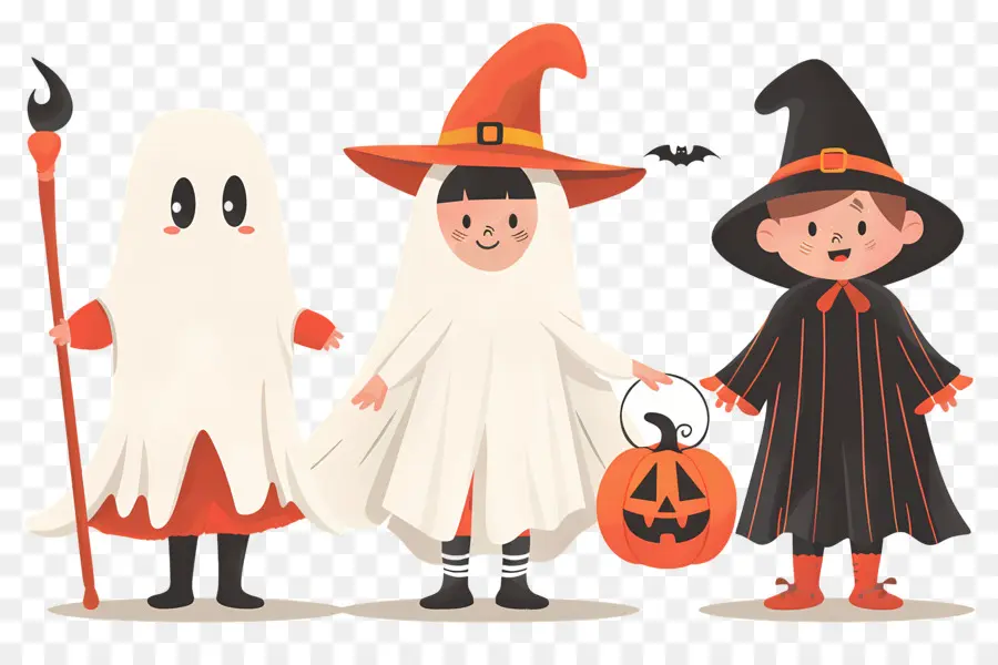 Crianças Do Dia Das Bruxas，Fantasias De Halloween PNG