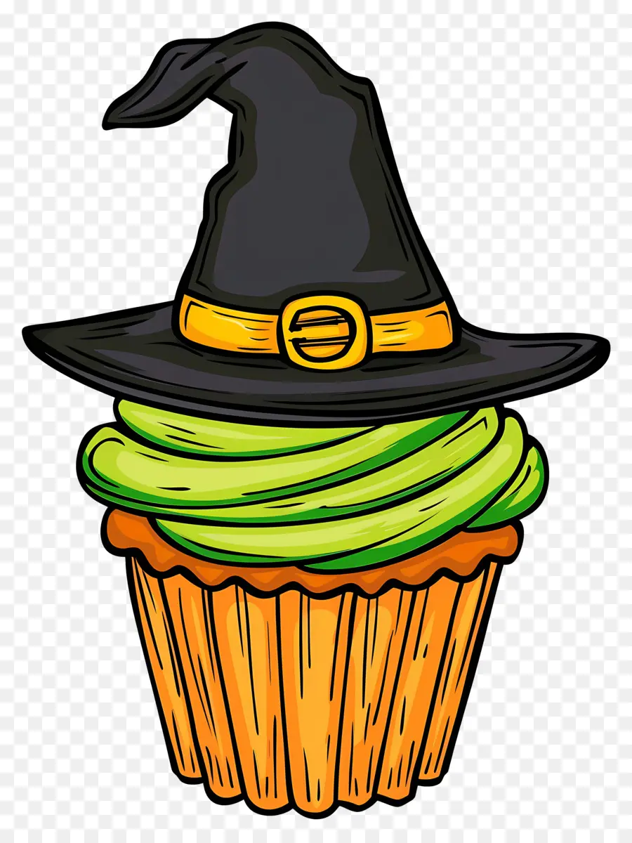 Bolinho De Halloween，Bolinho Chapéu De Bruxa PNG