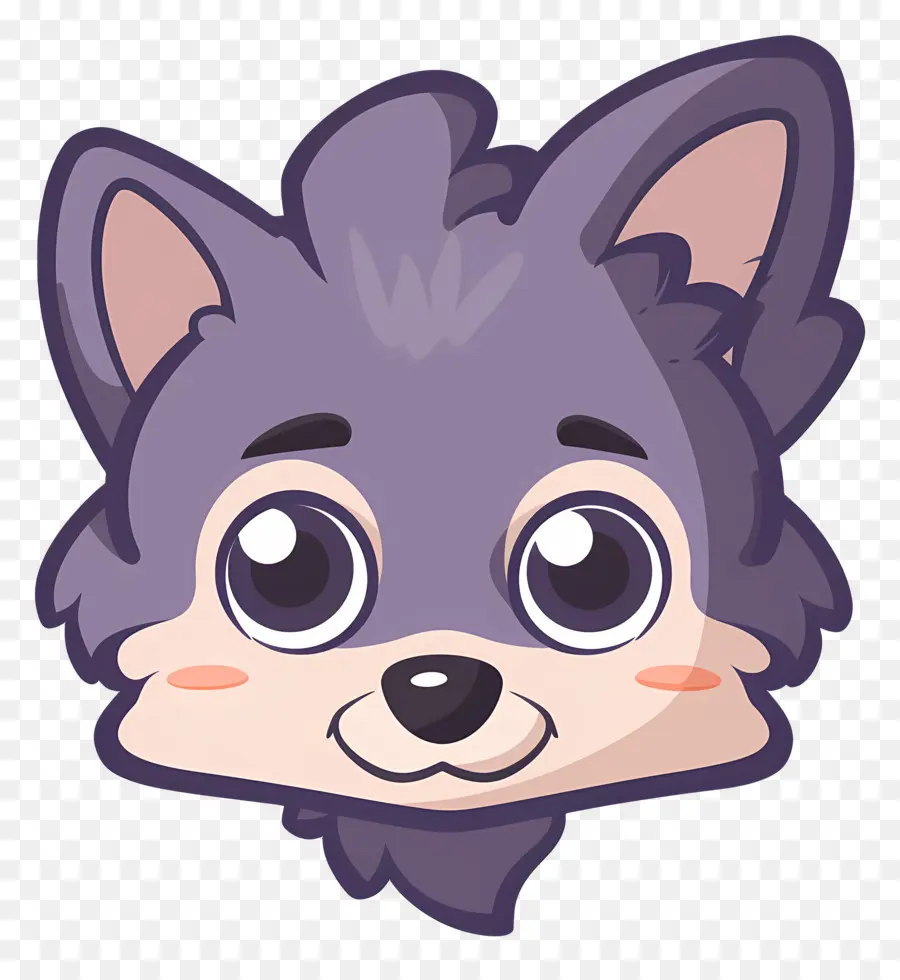 Cabeça De Lobo，Lobo Roxo PNG