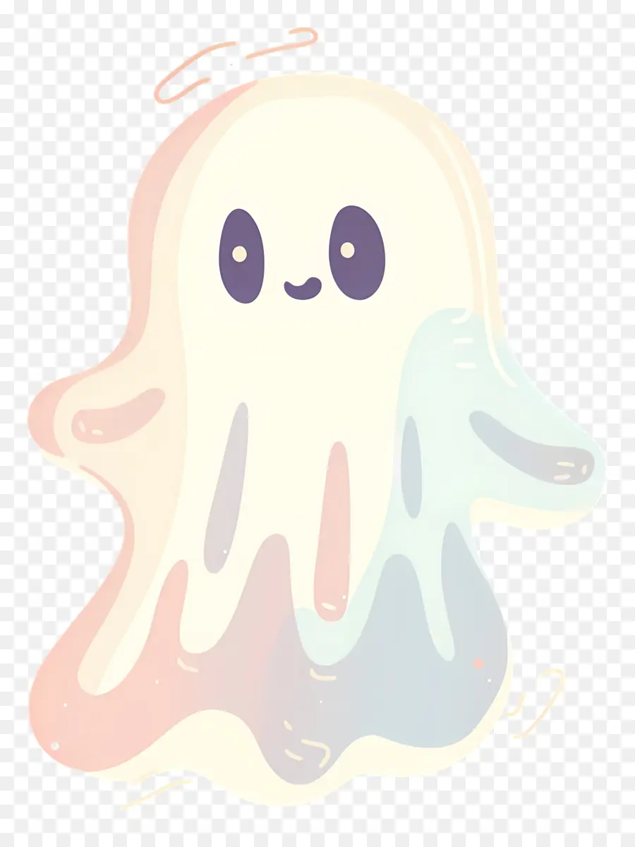 Fantasma De Desenho Animado，Fantasma Pastel PNG