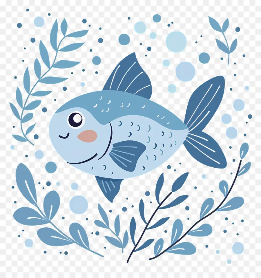 Desenho De Peixe，Peixe Azul PNG