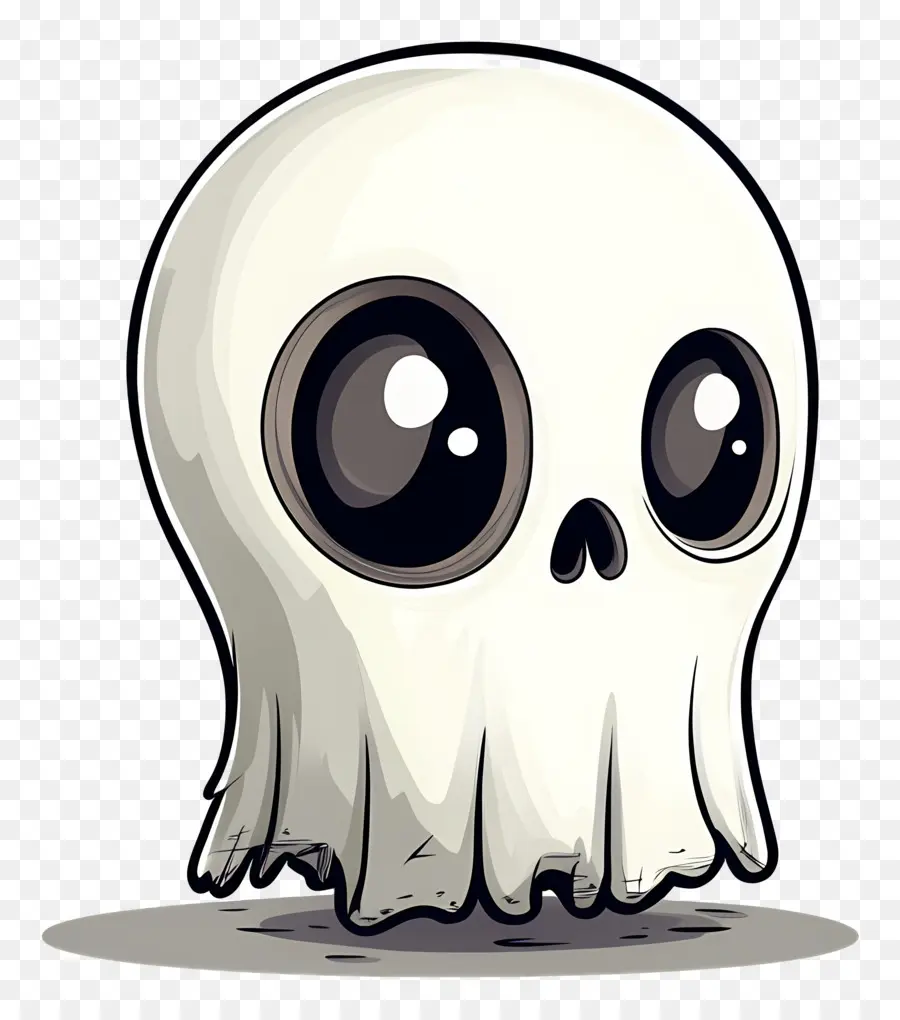 Fantasma De Desenho Animado，Caveira De Desenho Animado PNG