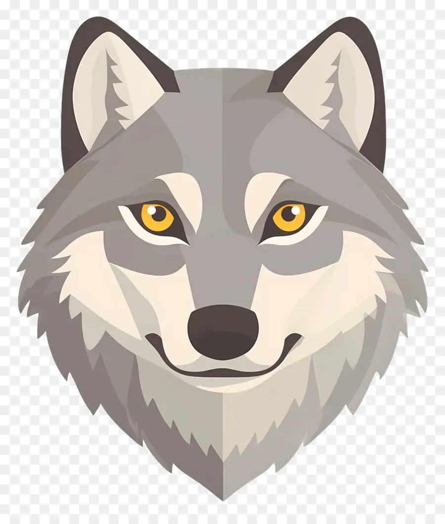 Cabeça De Lobo，Lobo Geométrico PNG