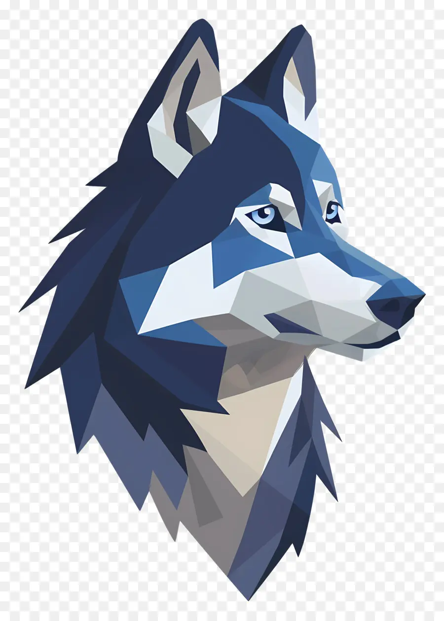 Cabeça De Lobo，Lobo Geométrico PNG