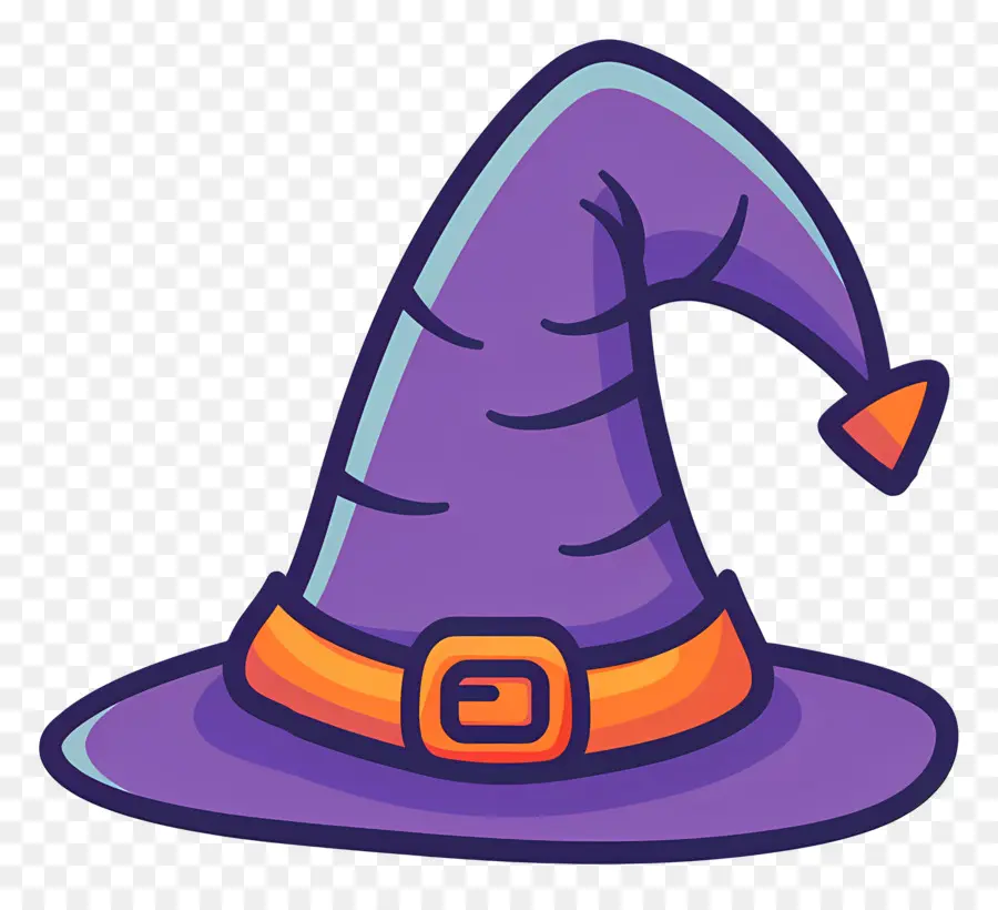 Boné De Halloween，Chapéu De Bruxa Roxo PNG