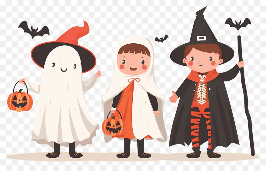 Crianças Do Dia Das Bruxas，Fantasias De Halloween PNG