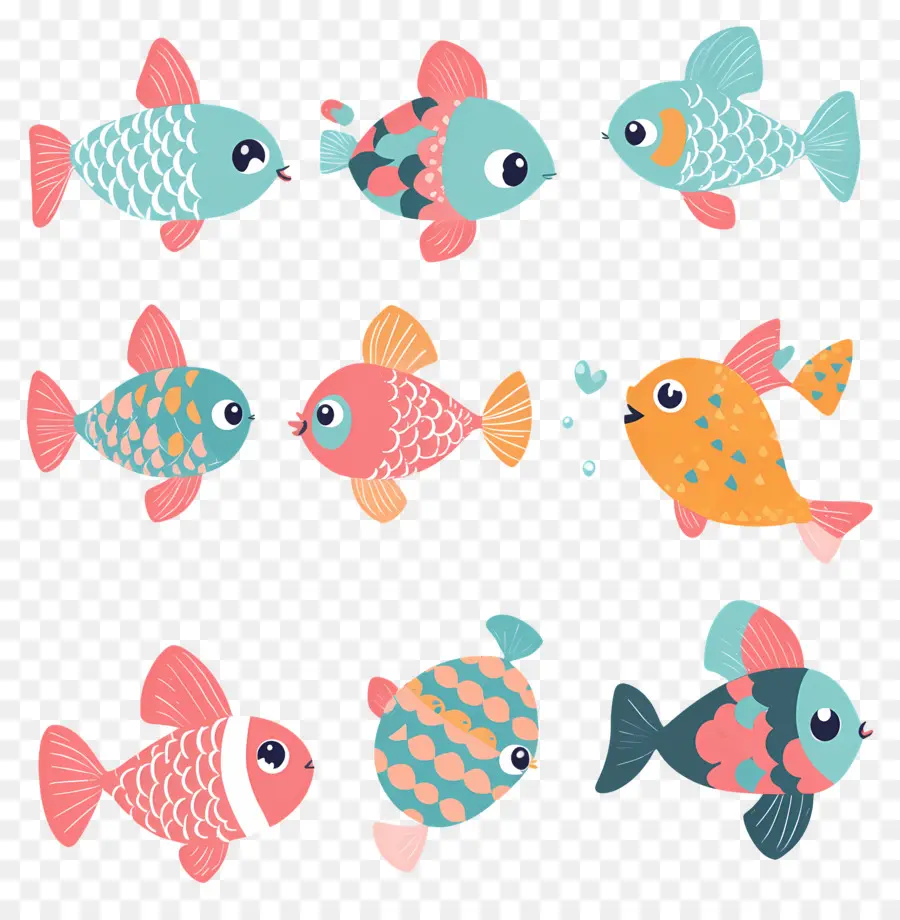 Desenho De Peixe，Peixe Colorido PNG