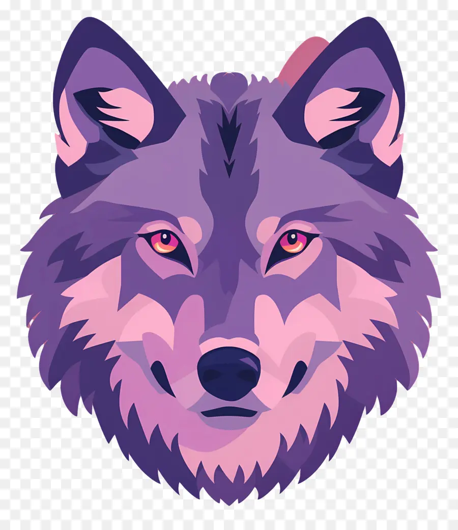 Cabeça De Lobo，Lobo De Desenho Animado PNG