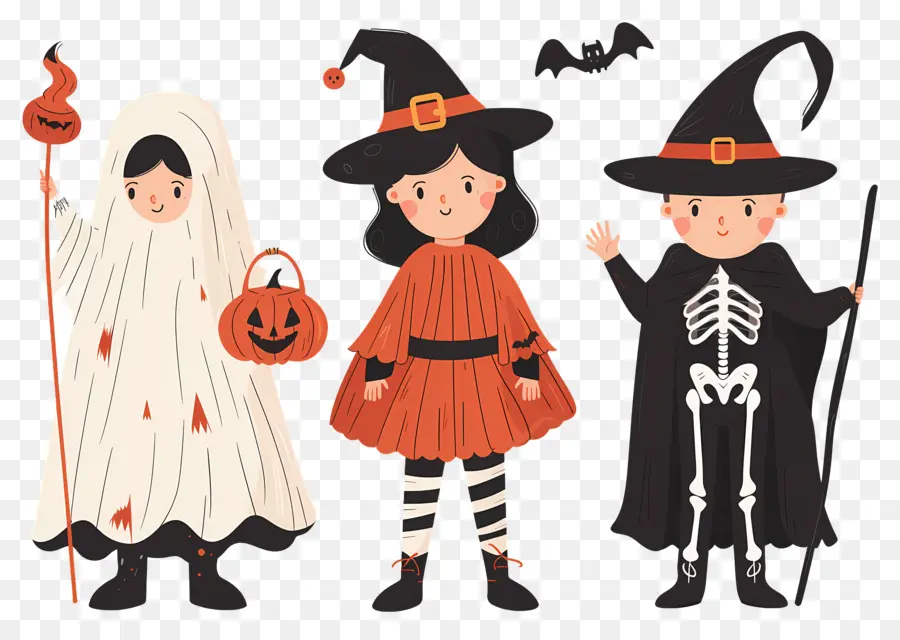 Crianças Do Dia Das Bruxas，Fantasias De Halloween PNG