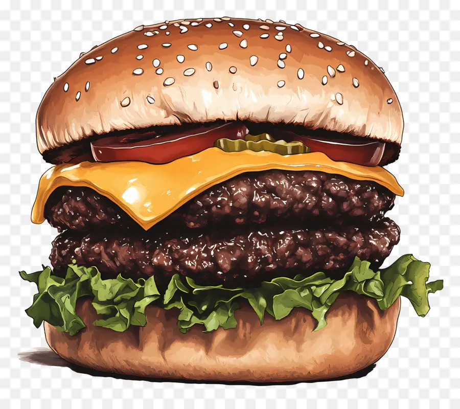 Hambúrguer De Carne，X Burger PNG