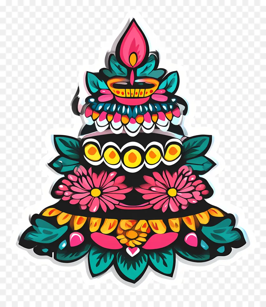 Batukamma，Desenho Floral PNG