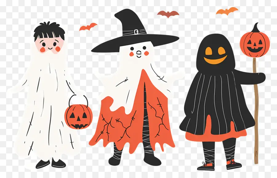 Crianças Do Dia Das Bruxas，Fantasias De Halloween PNG