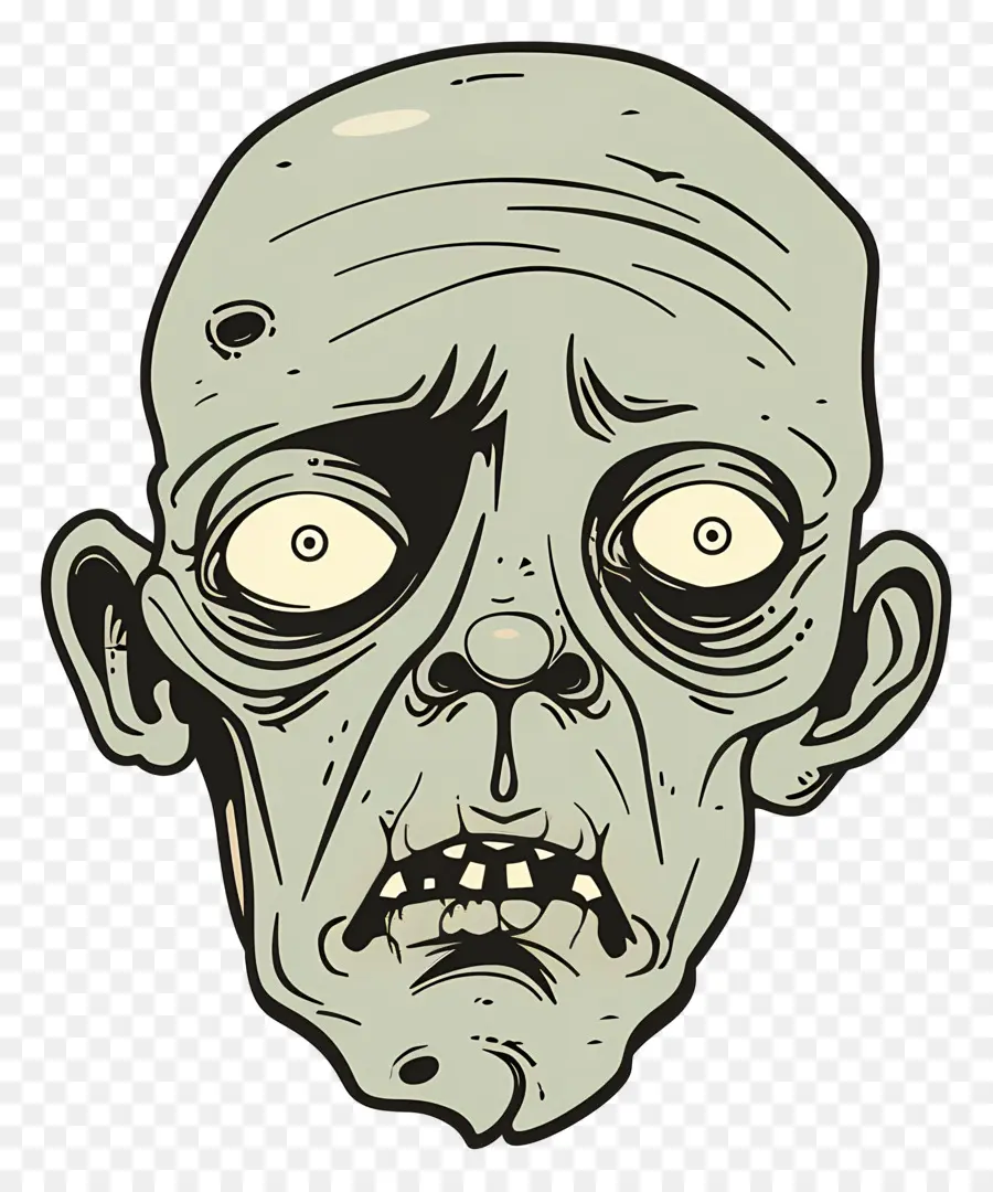 Cabeça De Zumbi，Cara De Zumbi PNG