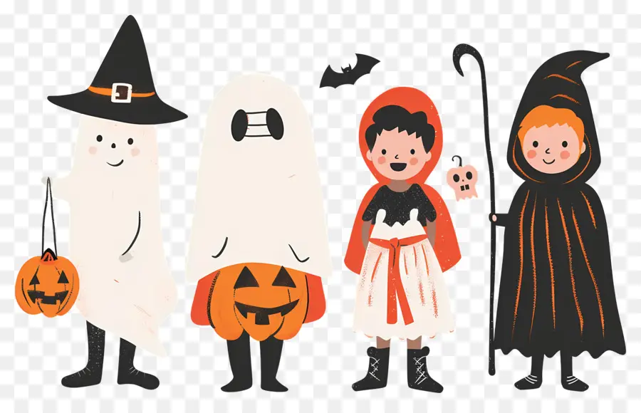 Crianças Do Dia Das Bruxas，Fantasias De Halloween PNG