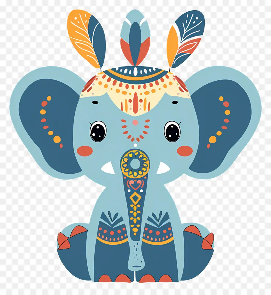 Elefante Indiano，Elefante Decorativo PNG