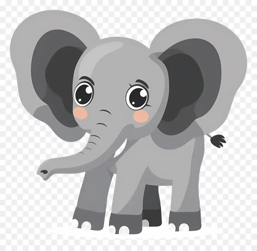 Elefante Fofo，Desenho Animado PNG