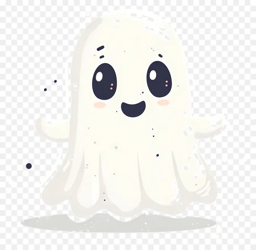 Fantasma De Desenho Animado，Fantasma Branco PNG