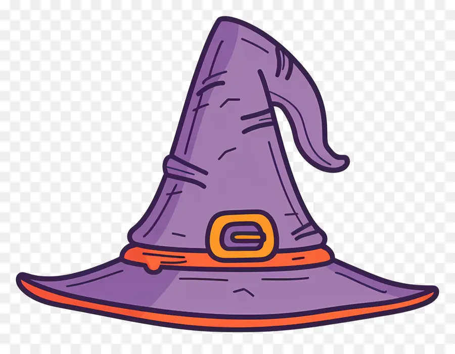 Boné De Halloween，Chapéu De Bruxa Roxo PNG