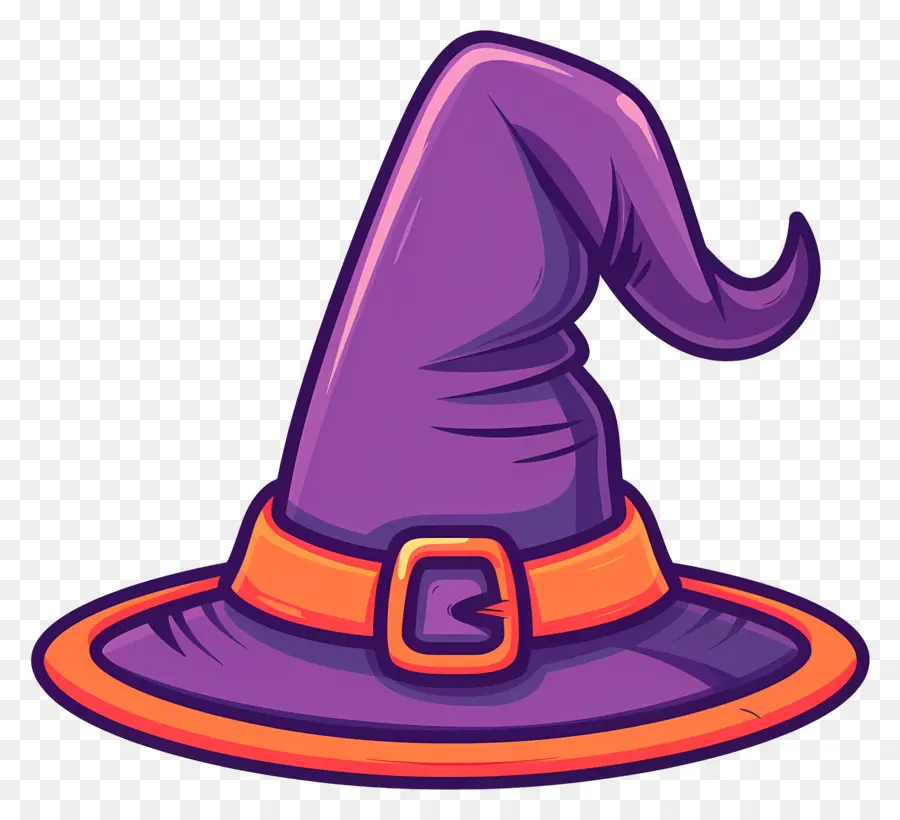 Boné De Halloween，Chapéu De Bruxa Roxo PNG