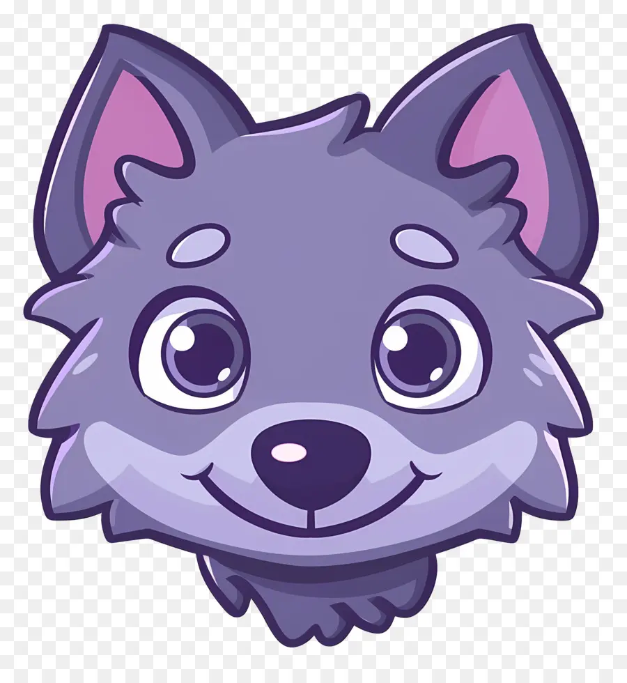 Cabeça De Lobo，Cachorro De Desenho Animado PNG