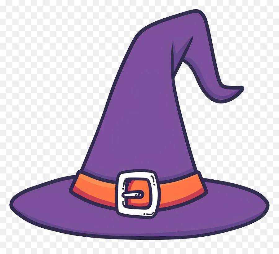 Boné De Halloween，Chapéu De Bruxa Roxo PNG